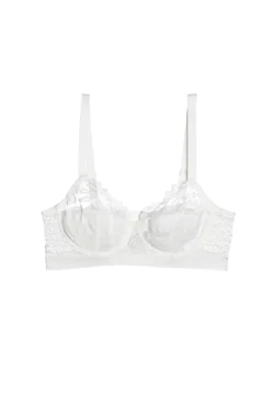 Bügel-BH in Ivory aus floraler Spitze und Mesh