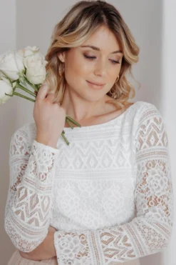 Braut Body mit Spitze im Boho-Look – Violet noni