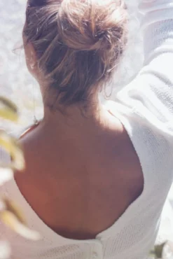 Braut Cardigan mit Perlenknöpfen
