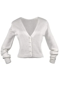 Braut Cardigan mit Perlenknöpfen