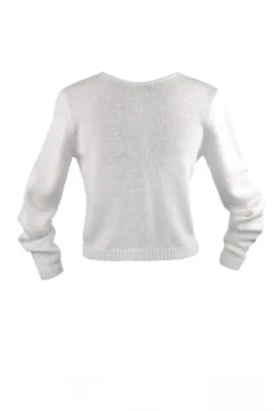 Braut Cardigan mit Perlenknöpfen