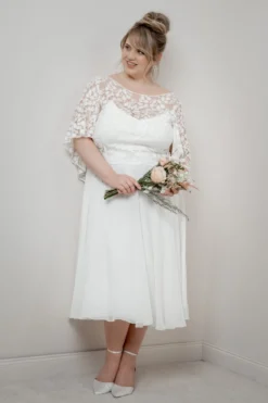 Braut Chiffonrock in Ivory – Emmi noni Curvy