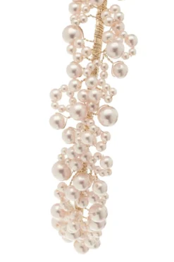 Braut Diadem mit rosafarbenen Perlen