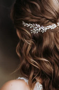 Braut Haarschmuck, Haarspange mit Strass und Kristall