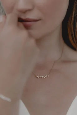 Braut Halskette mit Kristallen – Estelle