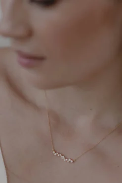 Braut Halskette mit Kristallen – Estelle