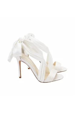 Braut High Heels mit Seidenband und Schleife – Kate Bella Belle Shoes