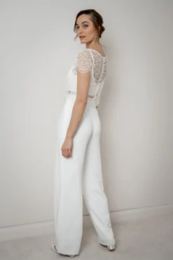 Braut Hose in Ivory – Tihana noni