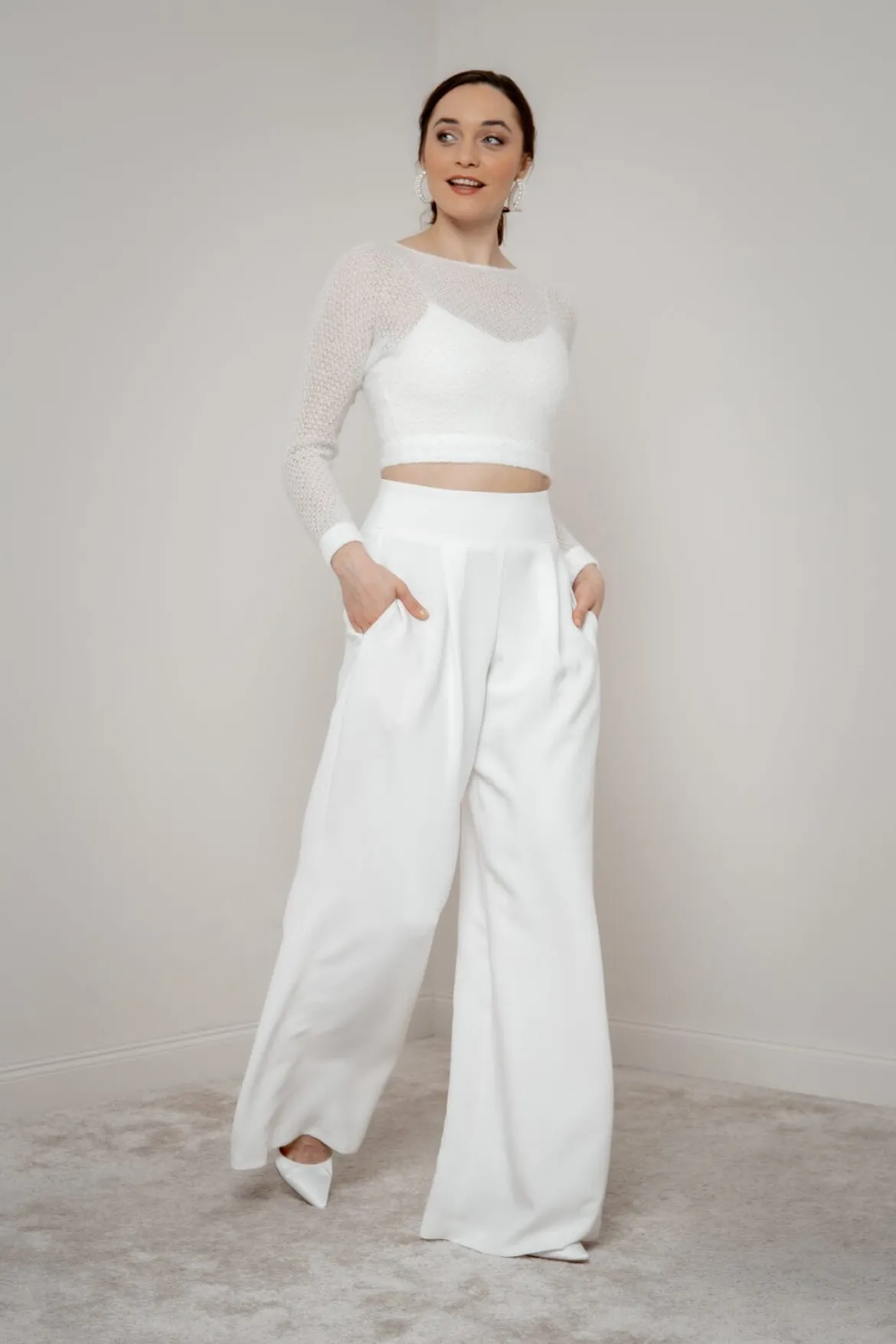 Braut Hose mit weitem Bein – Zari noni