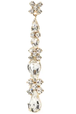 Braut Ohrstecker mit Strass-Anhängern