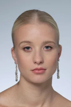 Braut Ohrstecker mit Strass-Anhängern