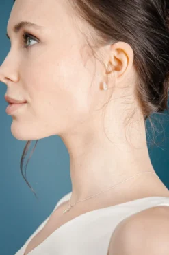 Braut Ohrstecker mit Zirkonia Kristallen - Dazzling Beauty