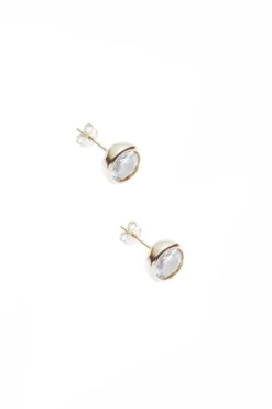 Braut Ohrstecker und Halskette mit Strass