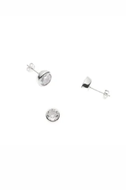 Braut Ohrstecker und Halskette mit Strass