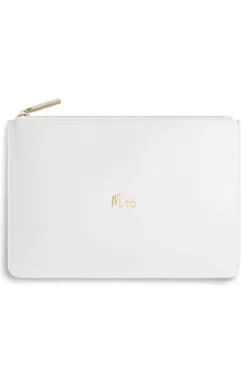 Braut-Pouch, Clutch mit Schriftzug 