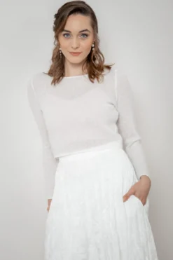 Braut Pullover aus Mohair-Strickmix – Suvi noni