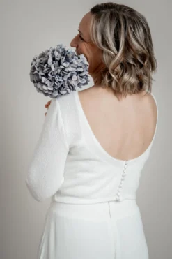 Braut Pullover mit Rückenausschnitt