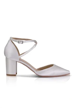 Braut Pumps – Maisie Ivory Satin | The Perfect Bridal Company