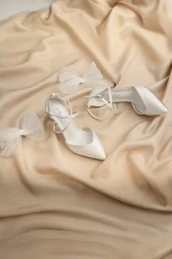 Brautschuh mit abnehmbarer Schleife – Florence | G.Westerleigh