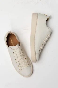 Braut Sneaker aus nachhaltigem Leder - Julie Beige