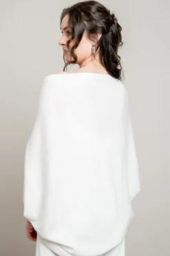 Braut Strickjacke aus Kaschmir mit weiten Ärmeln