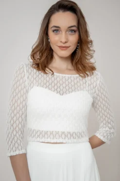 Braut Strick-Top mit Vintagemuster – Haldis noni