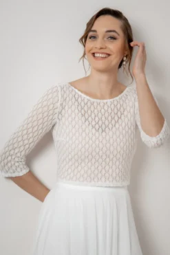 Braut Strick-Top mit Vintagemuster – Haldis noni