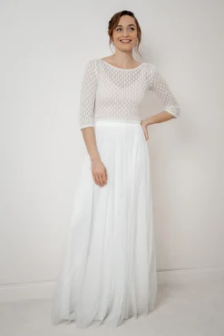 Braut Strick-Top mit Vintagemuster – Haldis noni