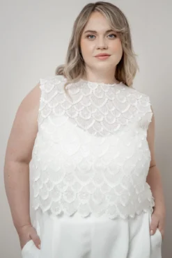 Braut Top aus Paillettenspitze – Eske noni Curvy