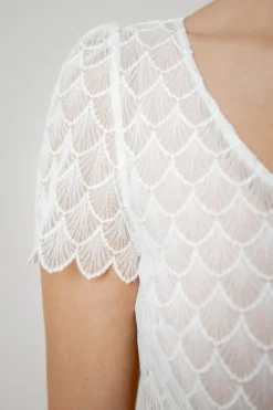 Braut Top mit Knöpfen – Fanie noni