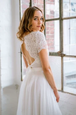 Braut Top mit Rückendetail – Zadie noni