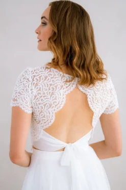 Braut Top mit Rückendetail – Zadie noni