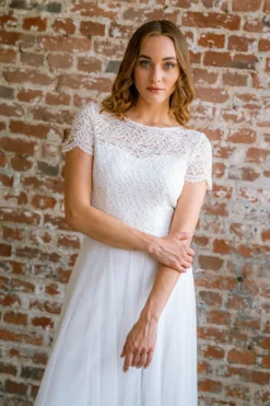 Braut Top mit Rückendetail – Zadie noni