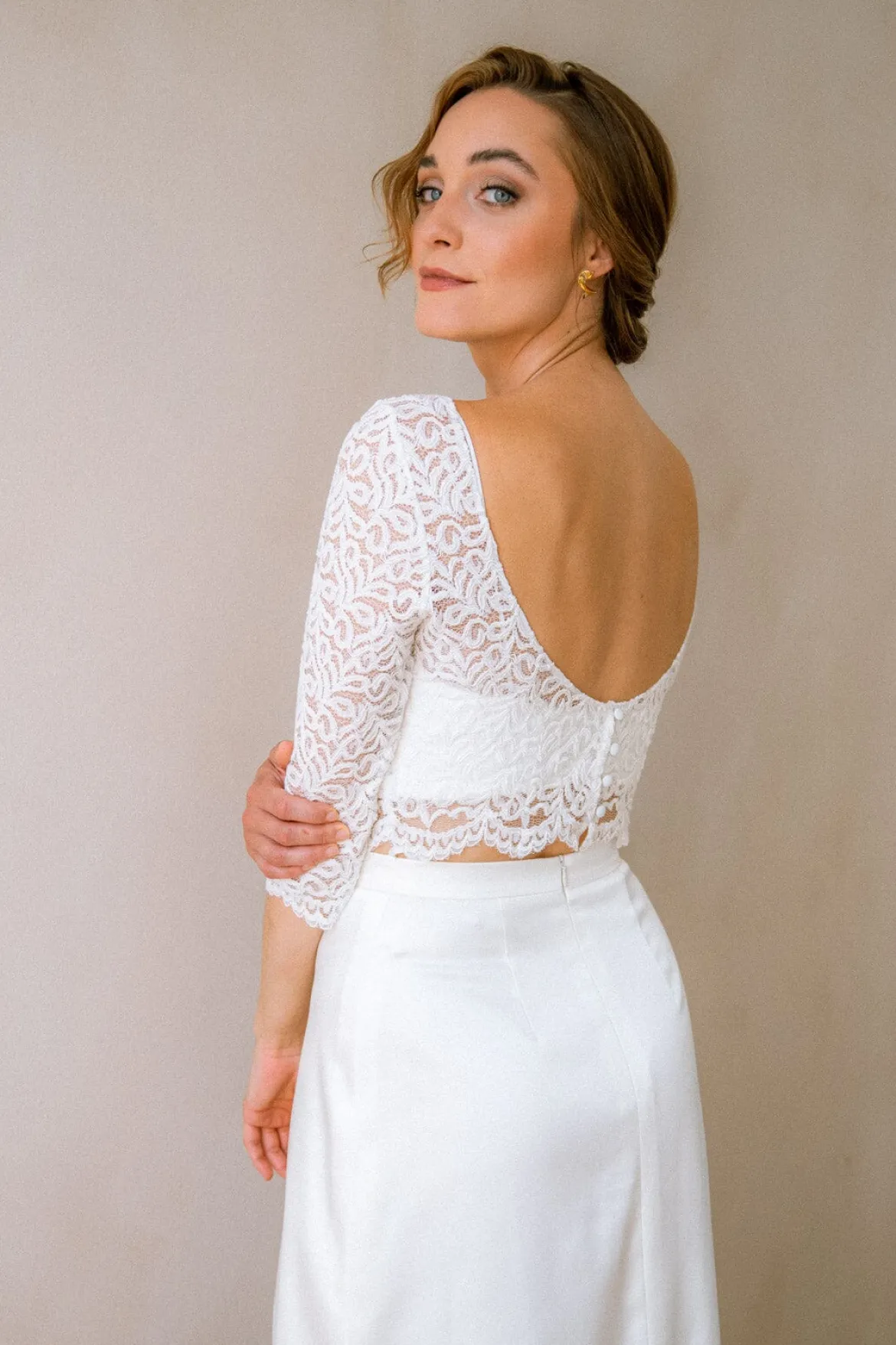 Braut Top mit tiefem Rücken – Florens noni