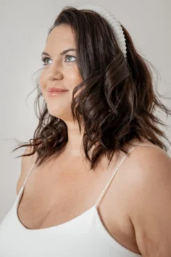 Breiter Braut Haarreif mit Kunstperlen | The Perfect Bridal Company