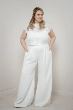 Chiffon-Braut Top – Eniz noni Curvy