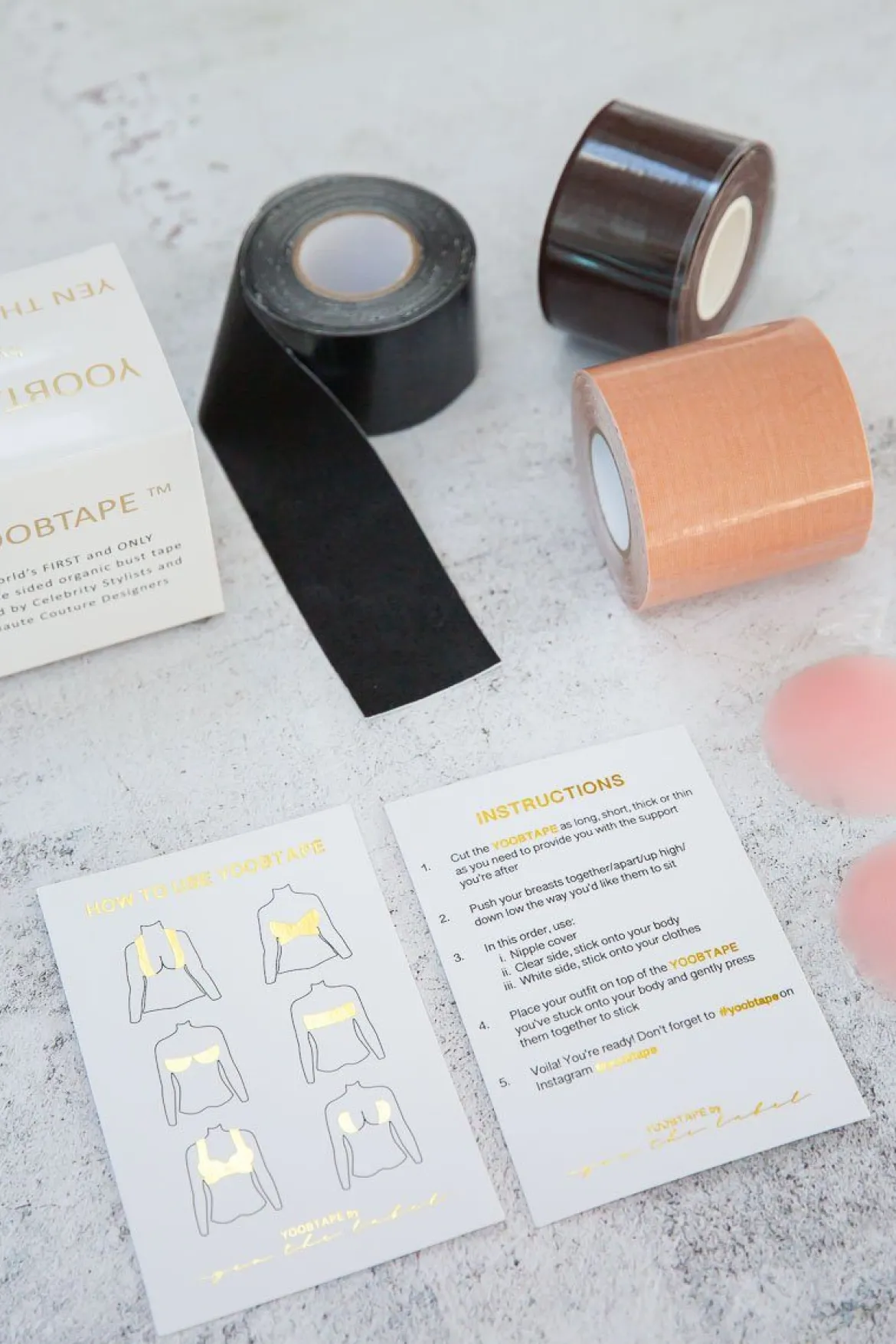 Doppelseitiges Fashion Tape aus Bio Baumwolle – Yoobtape