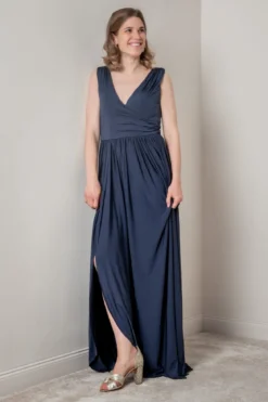 Dunkelblaues Brautjungfernkleid | Eliza & Ethan