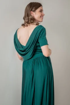 Dunkelgrünes Brautjungfernkleid | Eliza & Ethan