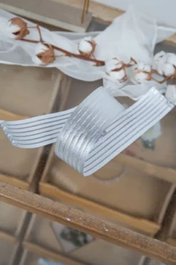 Elastischer Brautgürtel in Silber – Mailenn noni