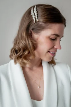 2-er Set Haarklemmen mit Kunstperlen | The Perfect Bridal Company