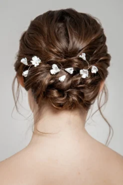 3-er Set Haarpins mit künstlichen Blüten
