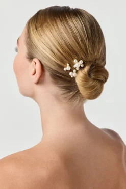 3-er Set Perlen-Haarpins
