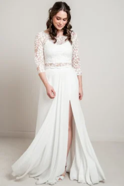 Halbtransparentes Braut Top – Heda noni