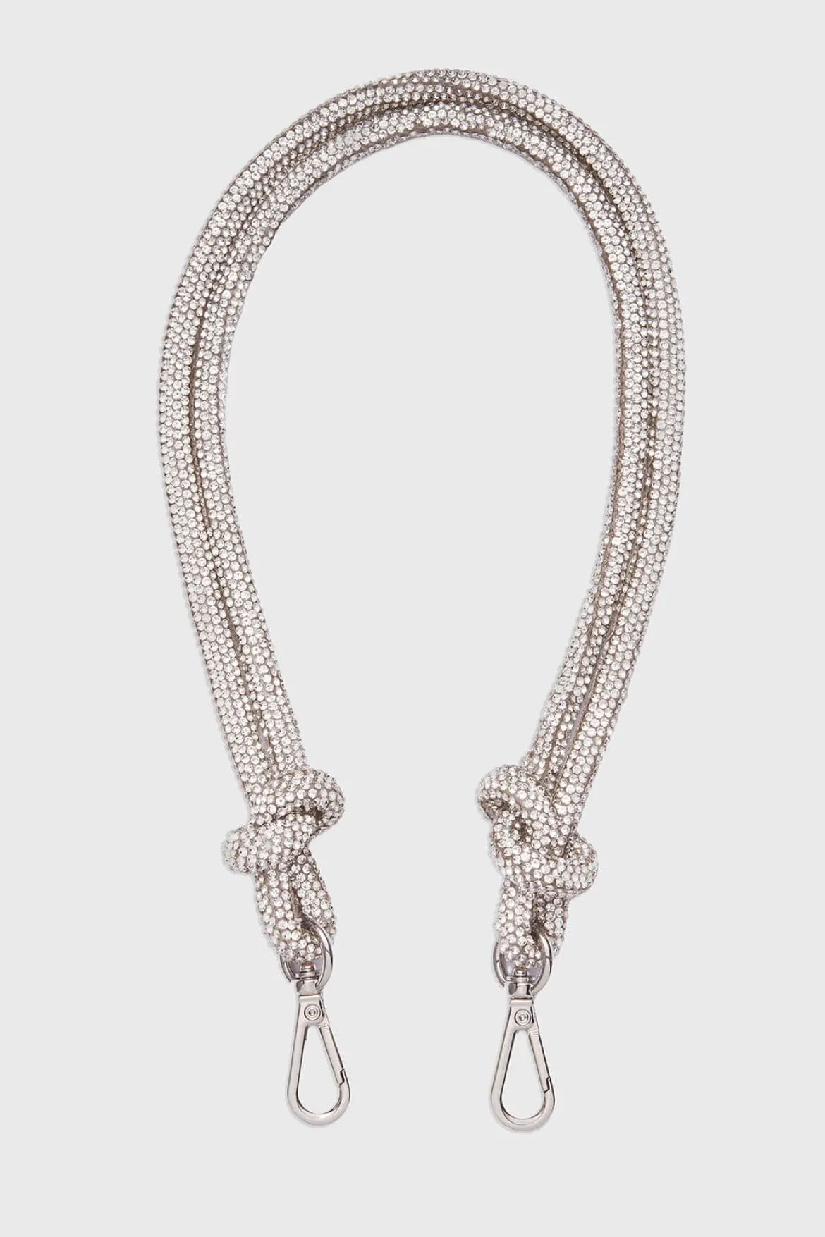 Handtaschen-Riemen – Knot Strap Crystal Silver | Weat