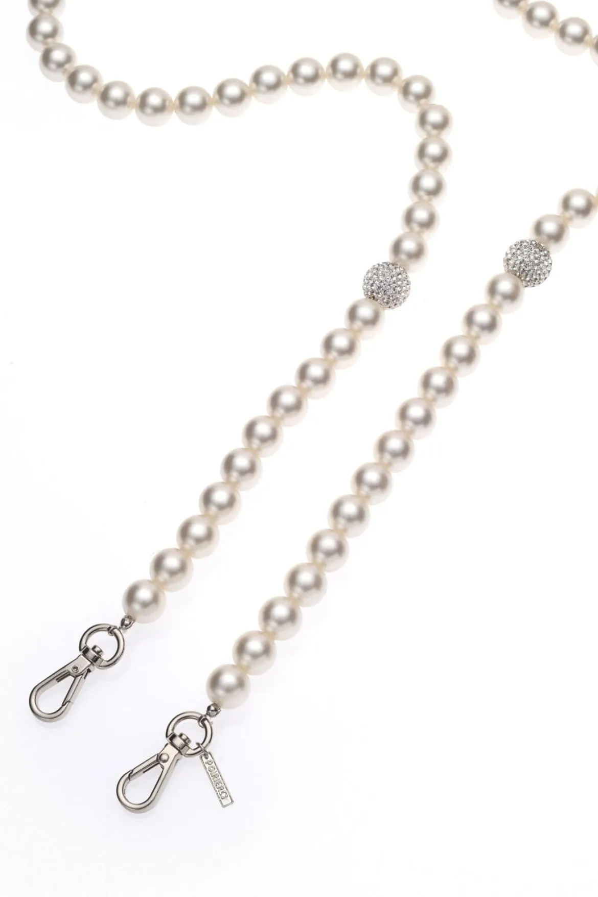 Handykette mit Perlen und Strass