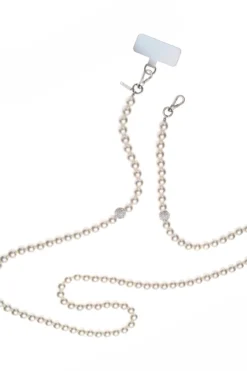 Handykette mit Perlen und Strass