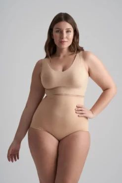 Invisible High Waist Brief Beige – Bye Bra