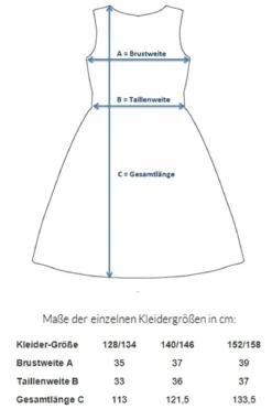 Kinderkleid mit Chiffonrock
