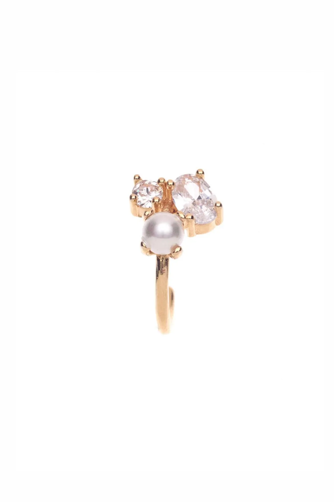 Kleine Braut Ohrringe mit Strass und Perlen